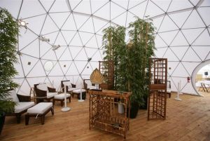 One of our beautiful treatment tents